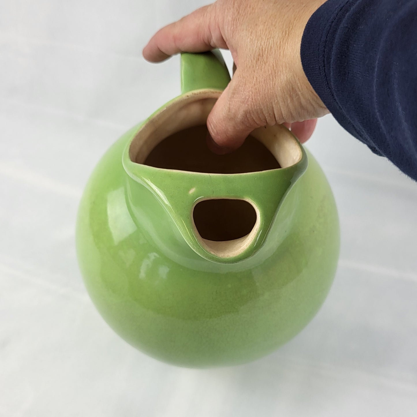 Green Pitcher - Vintage -  Red Wing Pottery