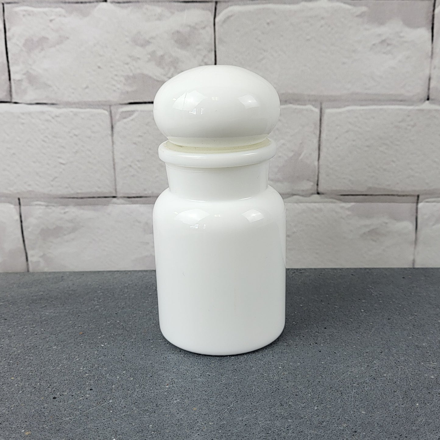 Milk Glass Apothecary Jar