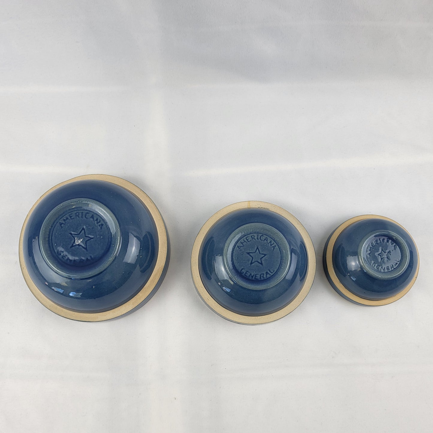 Blue Nesting Bowls by American General